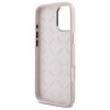 Guess GUHCP16SSMBSLP iPhone 16 6.1      różowy/pink hardcase Silicone Script Metal Logo & Frame